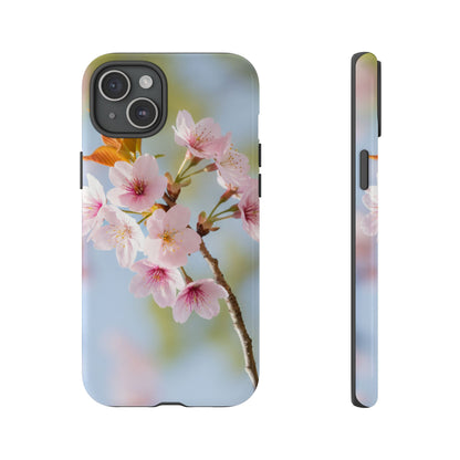 Cherry Blossom Phone Case – Pink Floral Tough Case (iPhone, Samsung Galaxy, Pixel)