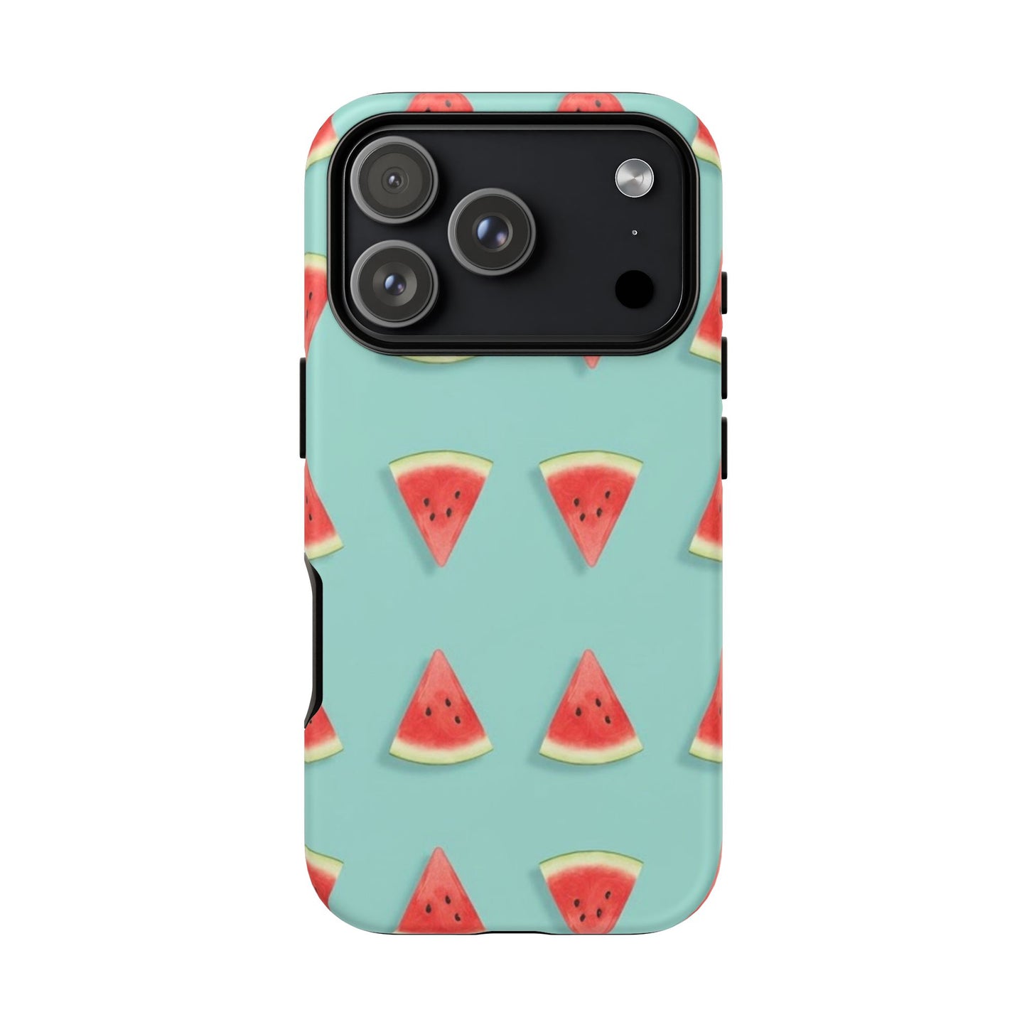 Watermelon Phone Case – Pastel Blue Summer Fruit Tough Case (iPhone, Samsung, Pixel)