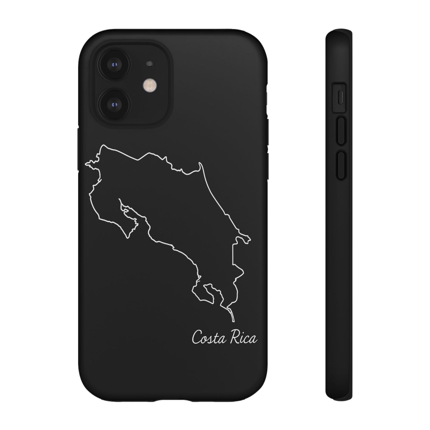 Costa Rica Outline Phone Case – Minimal Country Map Tough Case (iPhone, Samsung, Pixel)