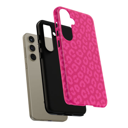 Hot Pink Leopard Print Phone Case – Bold Coquette Leopard Tough Case