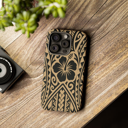 Polynesian Tribal Hawaiin Hibiscus Phone Case for iPhone Samsung Galaxy