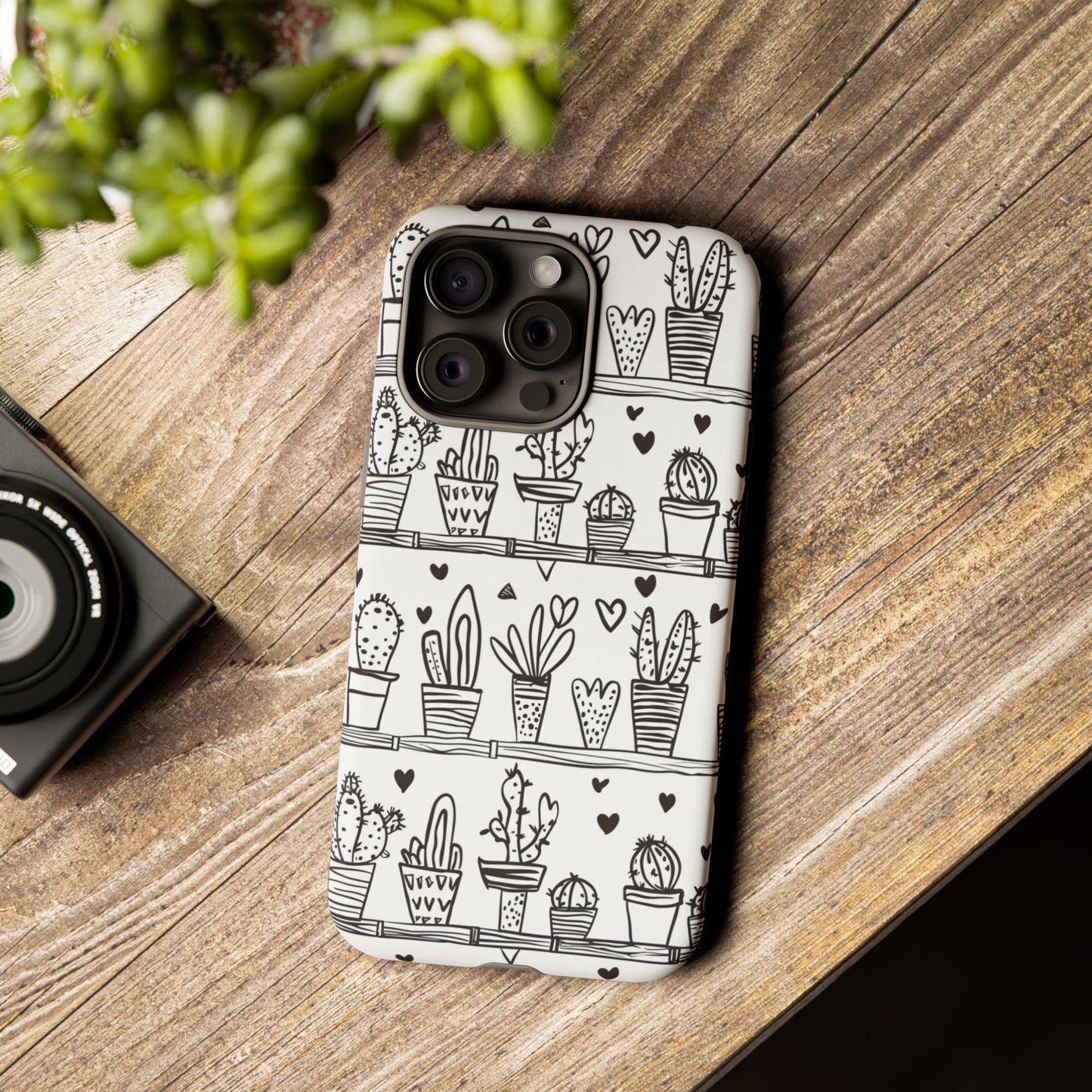 Cactus Succulent Phone Case Cute Plant Aesthetic iPhone Samsung Cover