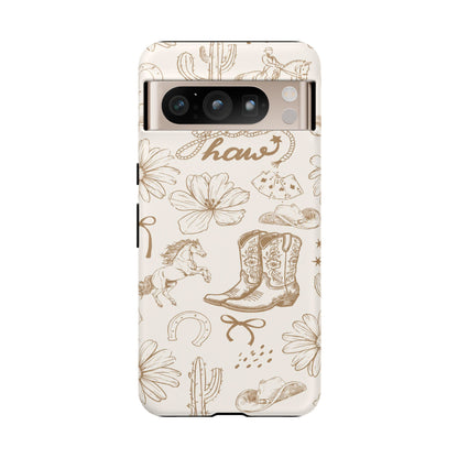 Western Cowgirl Phone Case for iPhone Samsung Galaxy Pixel Tough Case