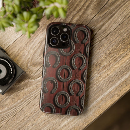 Rustic Horseshoe Western Phone Case – Cowboy Country Ranch Tough Case