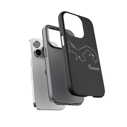 Panama Outline Phone Case – Minimal Country Map Tough Case (iPhone, Samsung, Pixel)