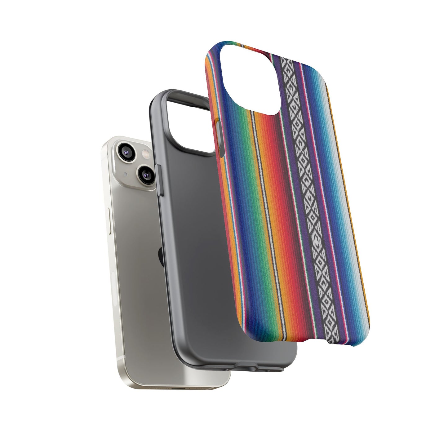 Serape Stripe Phone Case – Colorful Mexican Blanket Pattern Tough Case