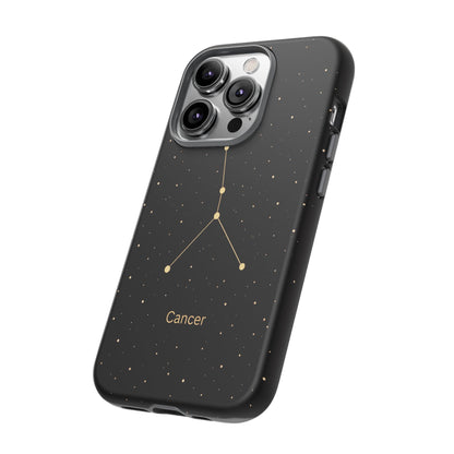 Cancer Zodiac Constellation Phone Case – Luxe Gold Celestial Cover