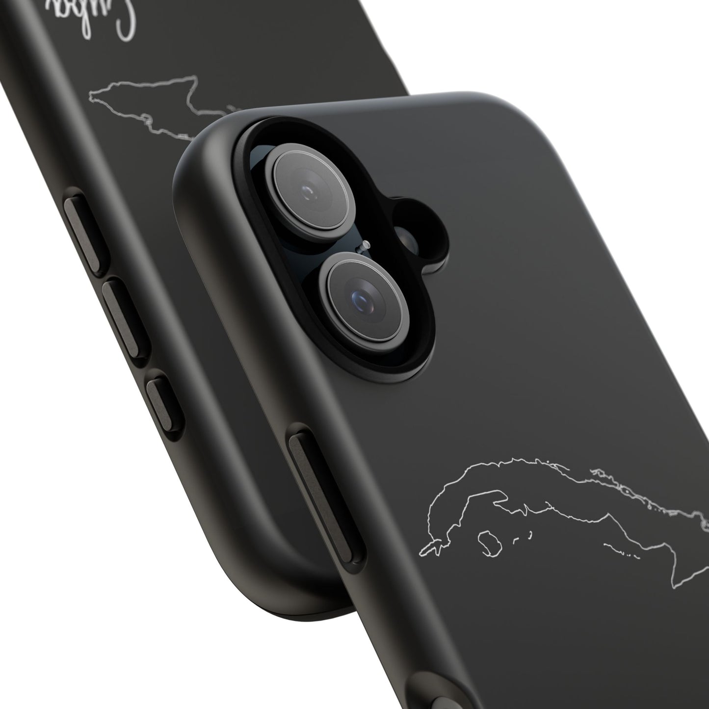 Cuba Outline Phone Case – Minimal Country Map Tough Case (iPhone, Samsung, Pixel)