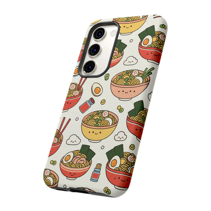 Kawaii Ramen Phone Case – Cute Japanese Food Pattern | Noodle Bowl Aesthetic Case