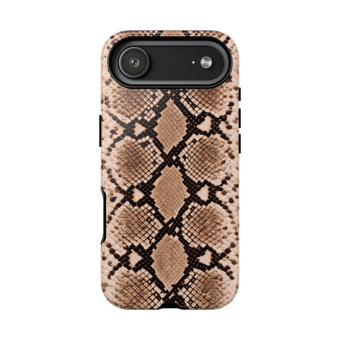 Snake Print Phone Case – Brown Python Pattern Slim Protective Cover for Iphone, Samsung Galaxy and Pixel