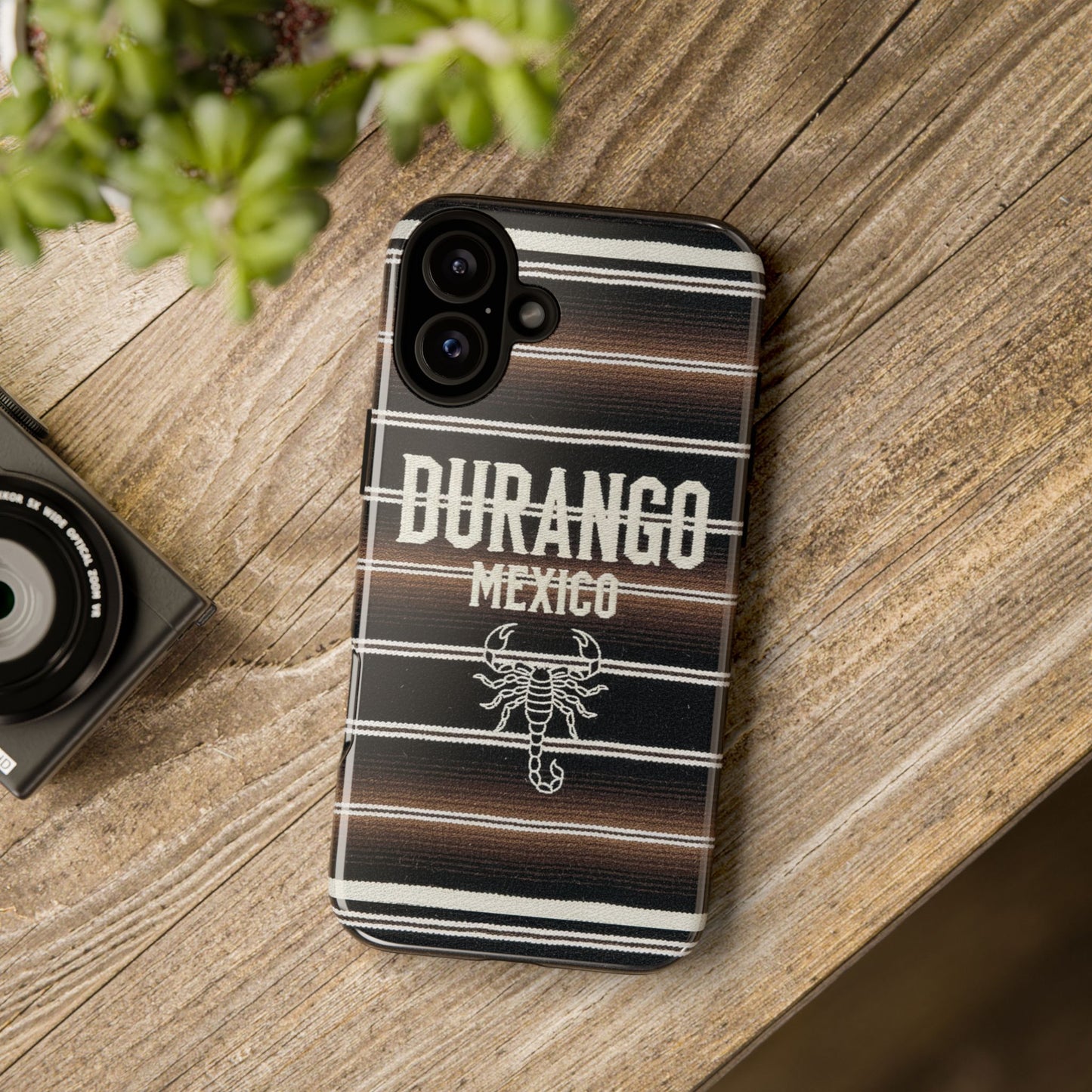 Durango Mexico Phone Case | Serape Scorpion Western Design | Mexican Heritage Tough Case for iPhone & Samsung