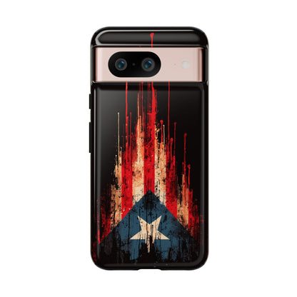 Puerto Rico Flag Phone Case | Distressed Puerto Rican Flag Tough Case | Boricua Pride Protective iPhone Samsung Cover