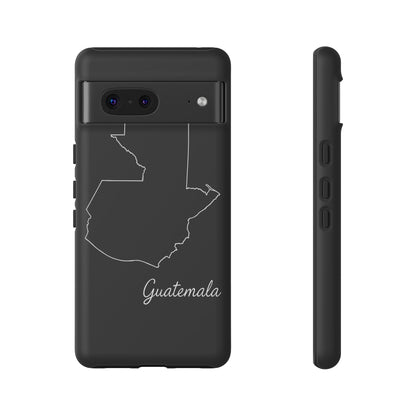 Guatemala Outline Phone Case – Minimal Country Map Tough Case (iPhone, Samsung, Pixel)
