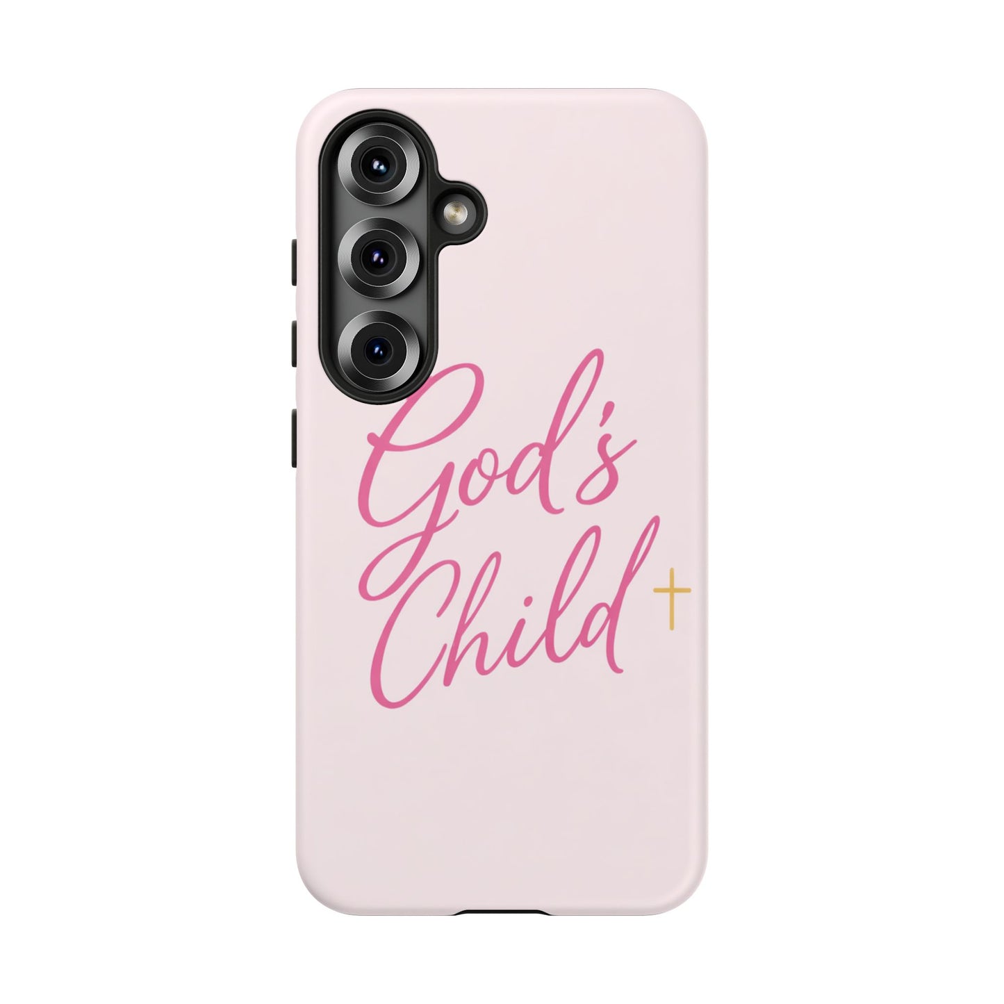 Gods Child Phone Case Christian Pink Aesthetic Tough iPhone Case