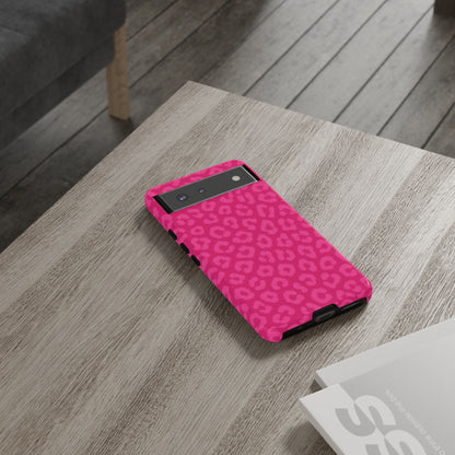 Hot Pink Leopard Print Phone Case – Bold Coquette Leopard Tough Case