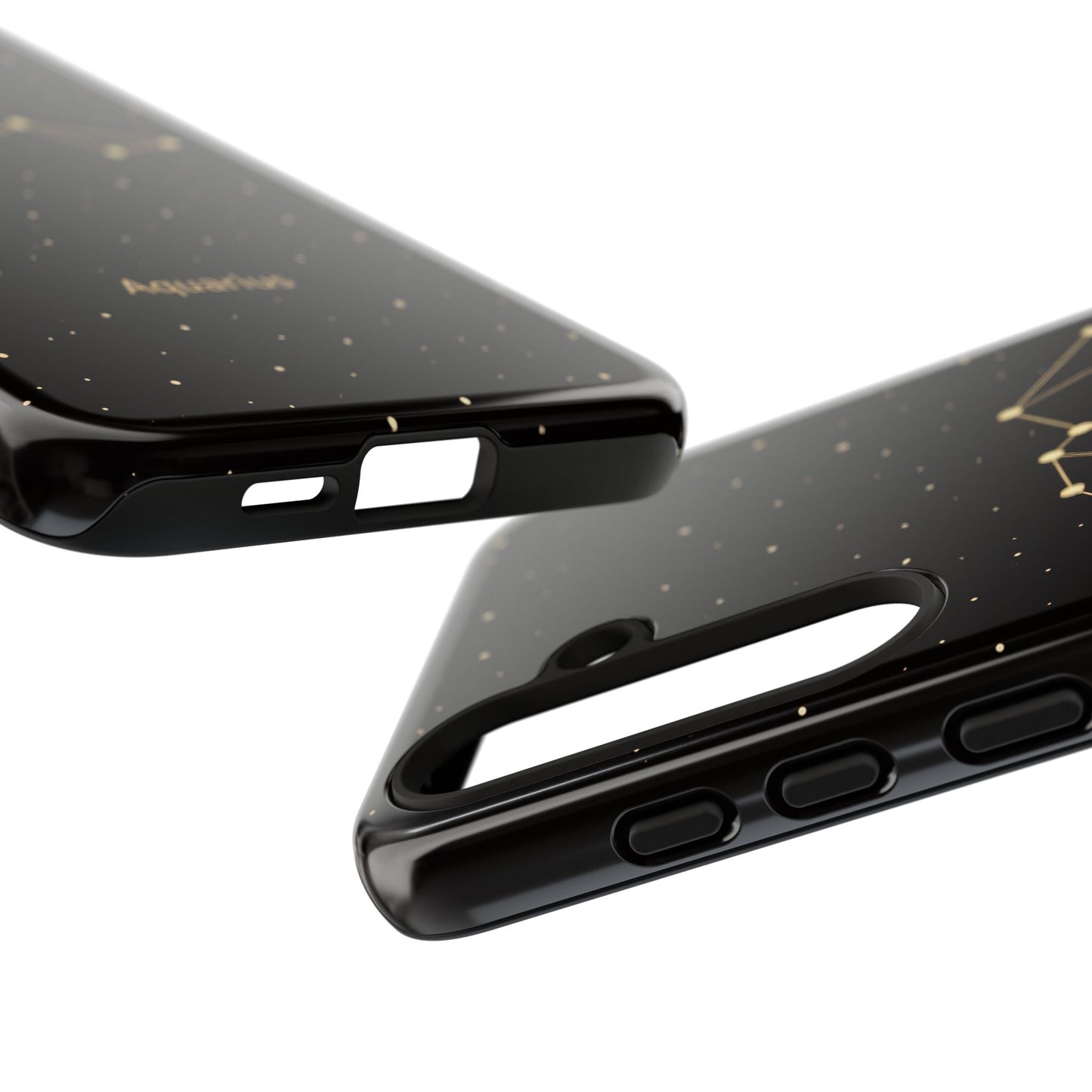 Aquarius Zodiac Constellation Phone Case – Luxe Gold Celestial Cover