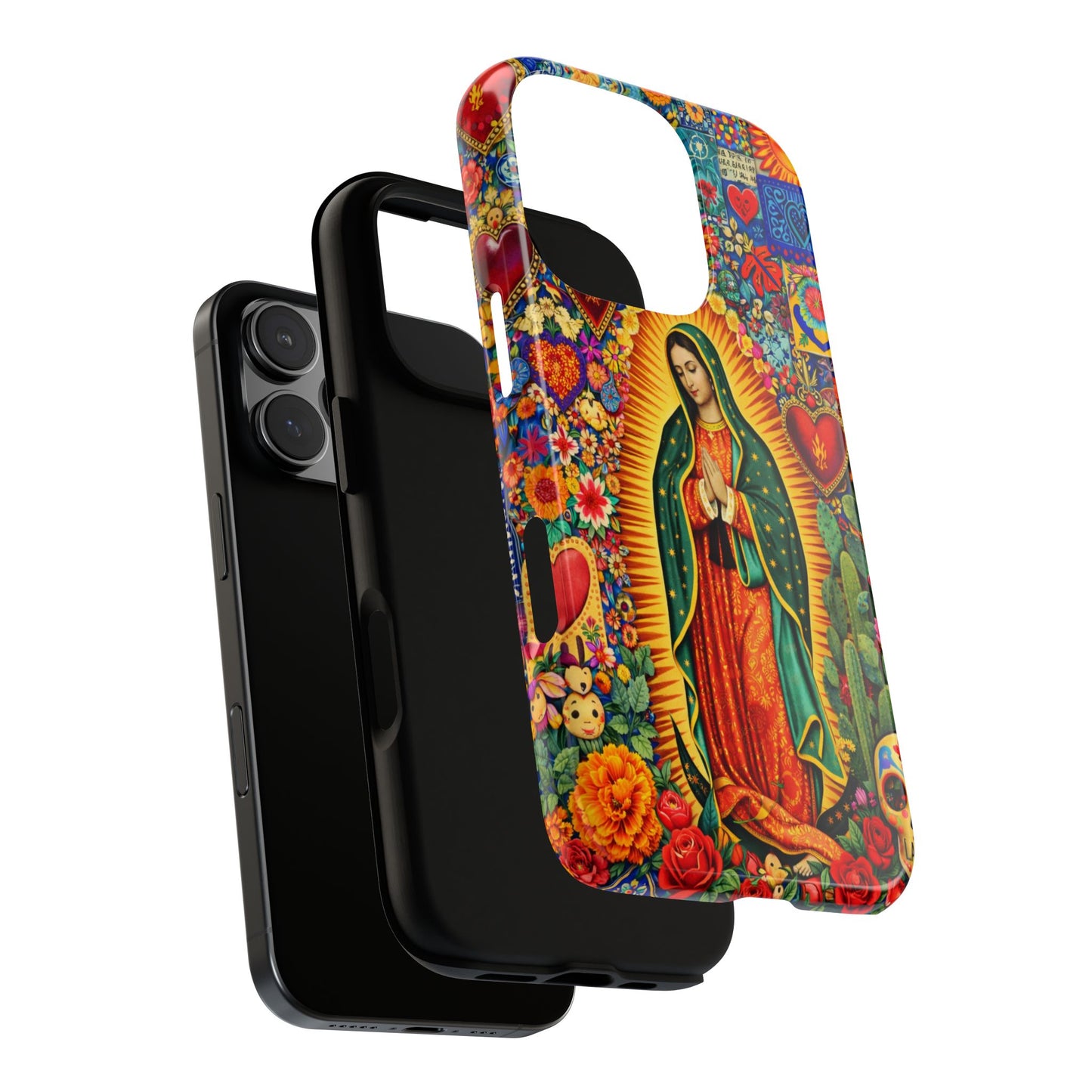 Virgin Mary Guadalupe Phone Case Mexican Folk Art Tough Cover iPhone Samsung