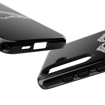 Skeleton Hands Heart Phone Case | Gothic Black Protective Cover