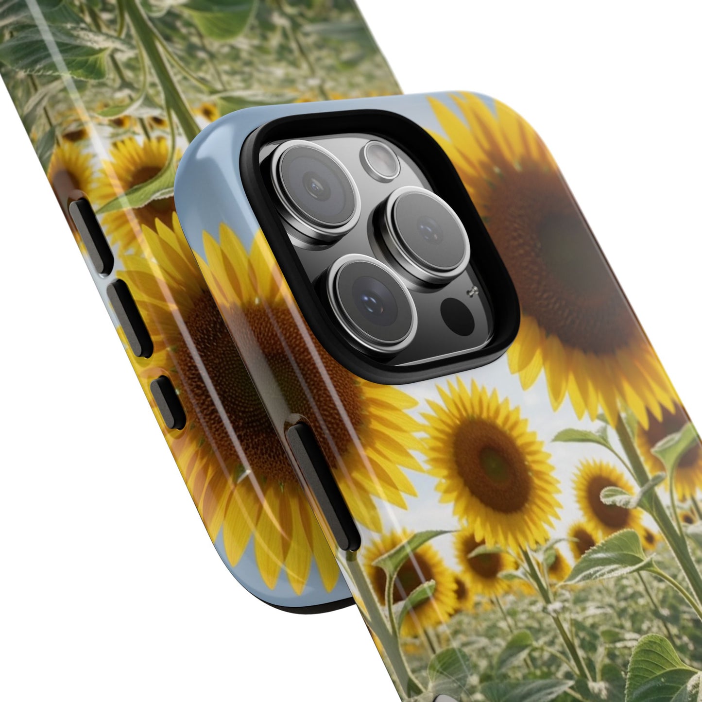 Sunflower Field Phone Case | Golden Hour Floral Aesthetic | Bright Summer Tough Case