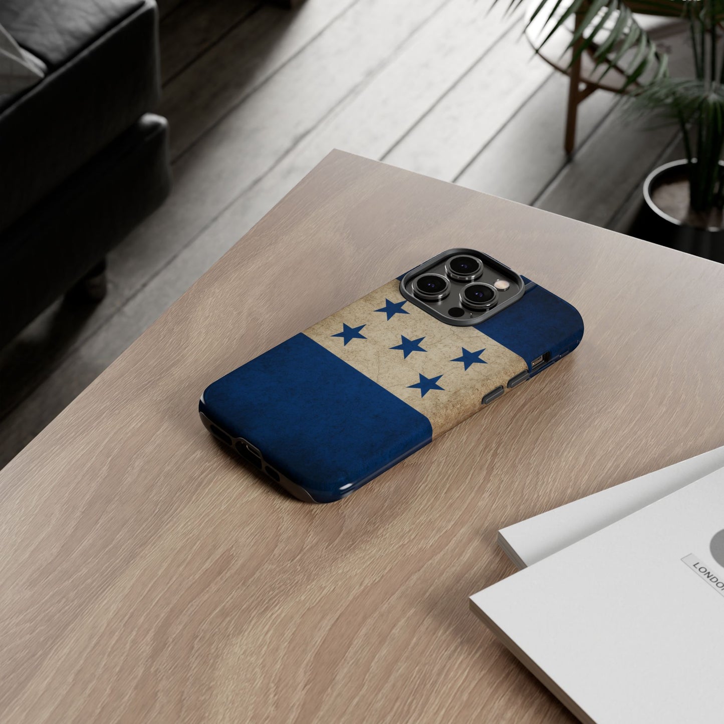 Honduras Flag Phone Case | Vintage Honduran Flag iPhone & Samsung Tough Protective Case