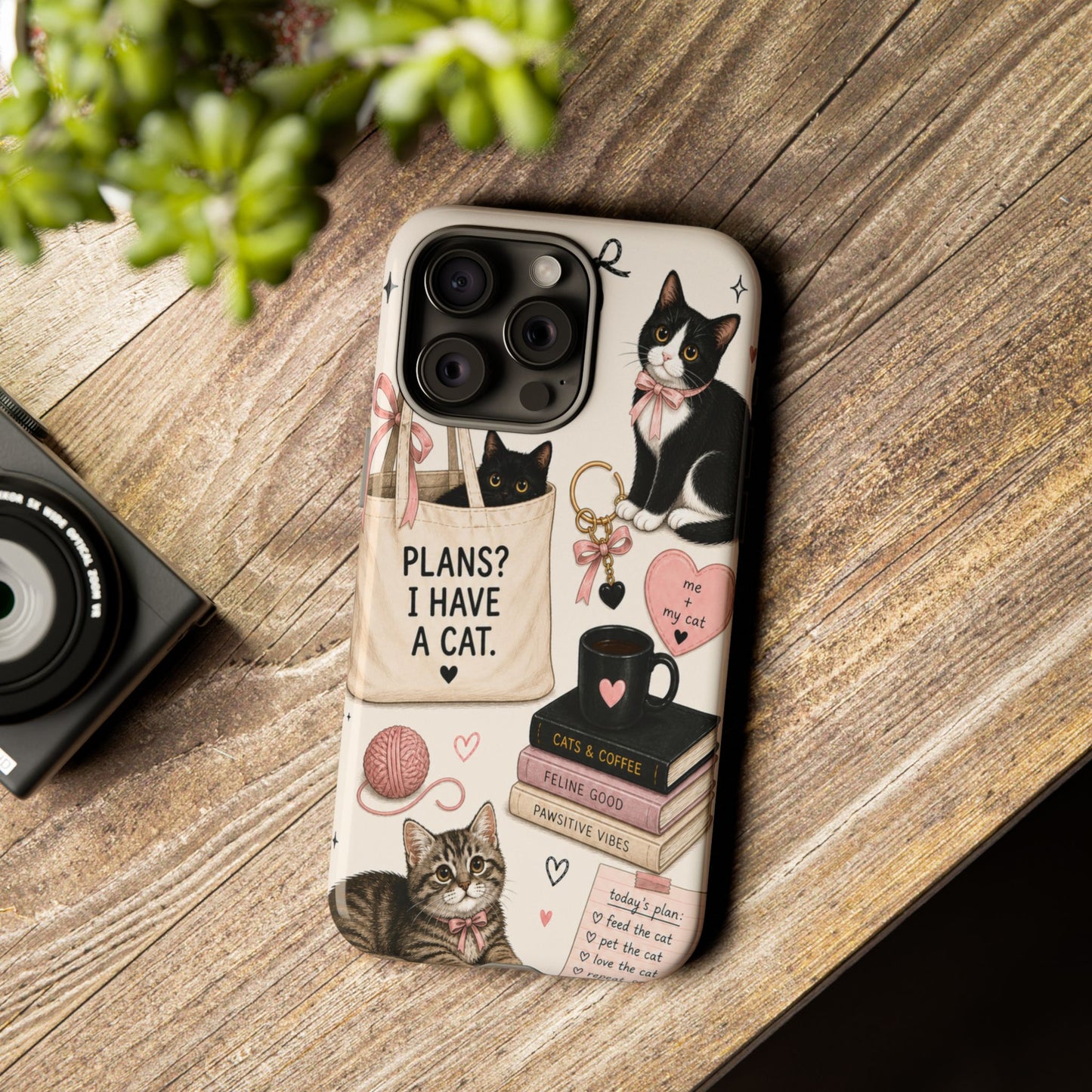Cat Lover Phone Case | Plans? I Have A Cat Cute Aesthetic Cover