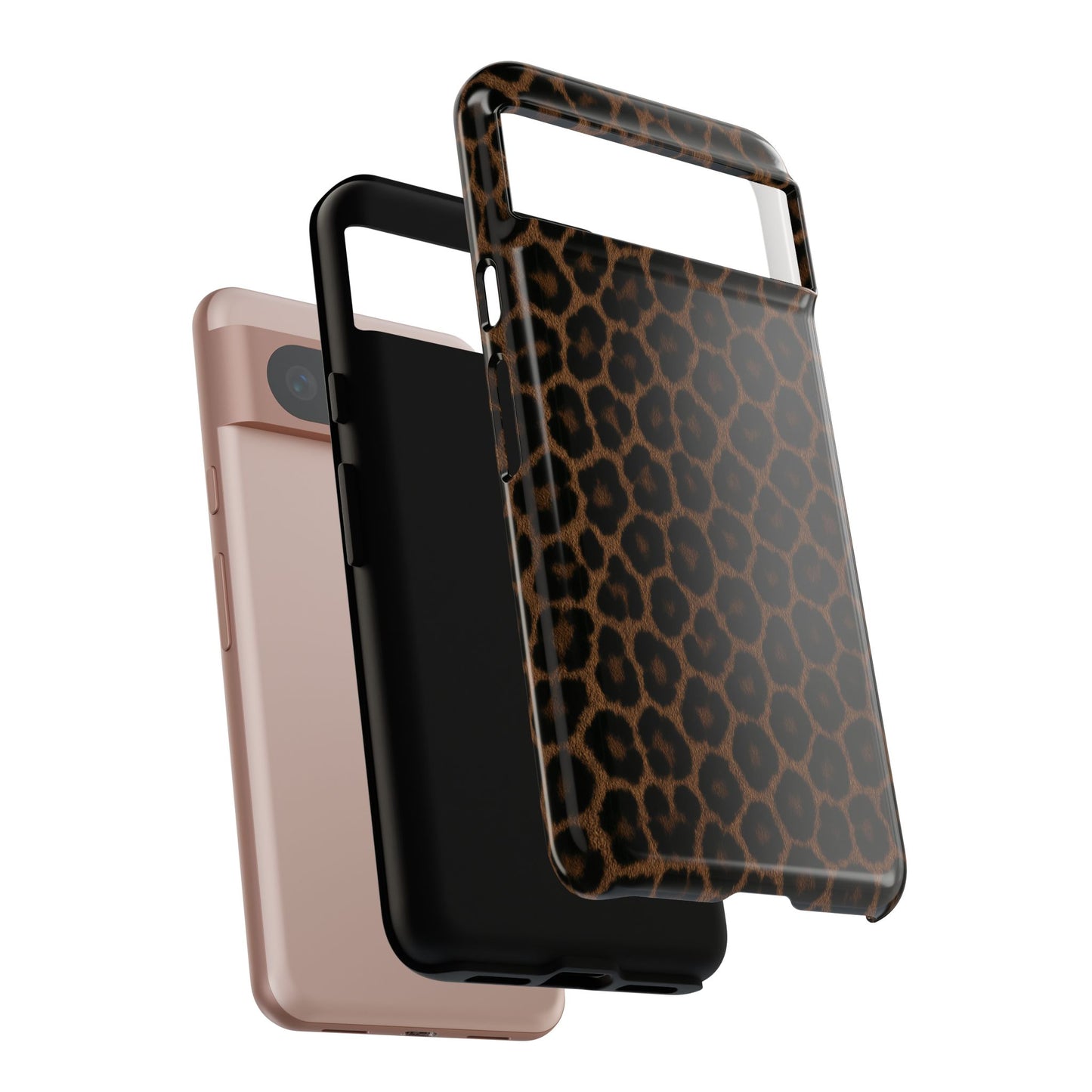 Brown Leopard Print Phone Case | Classic Animal Print Aesthetic Tough Protective Case