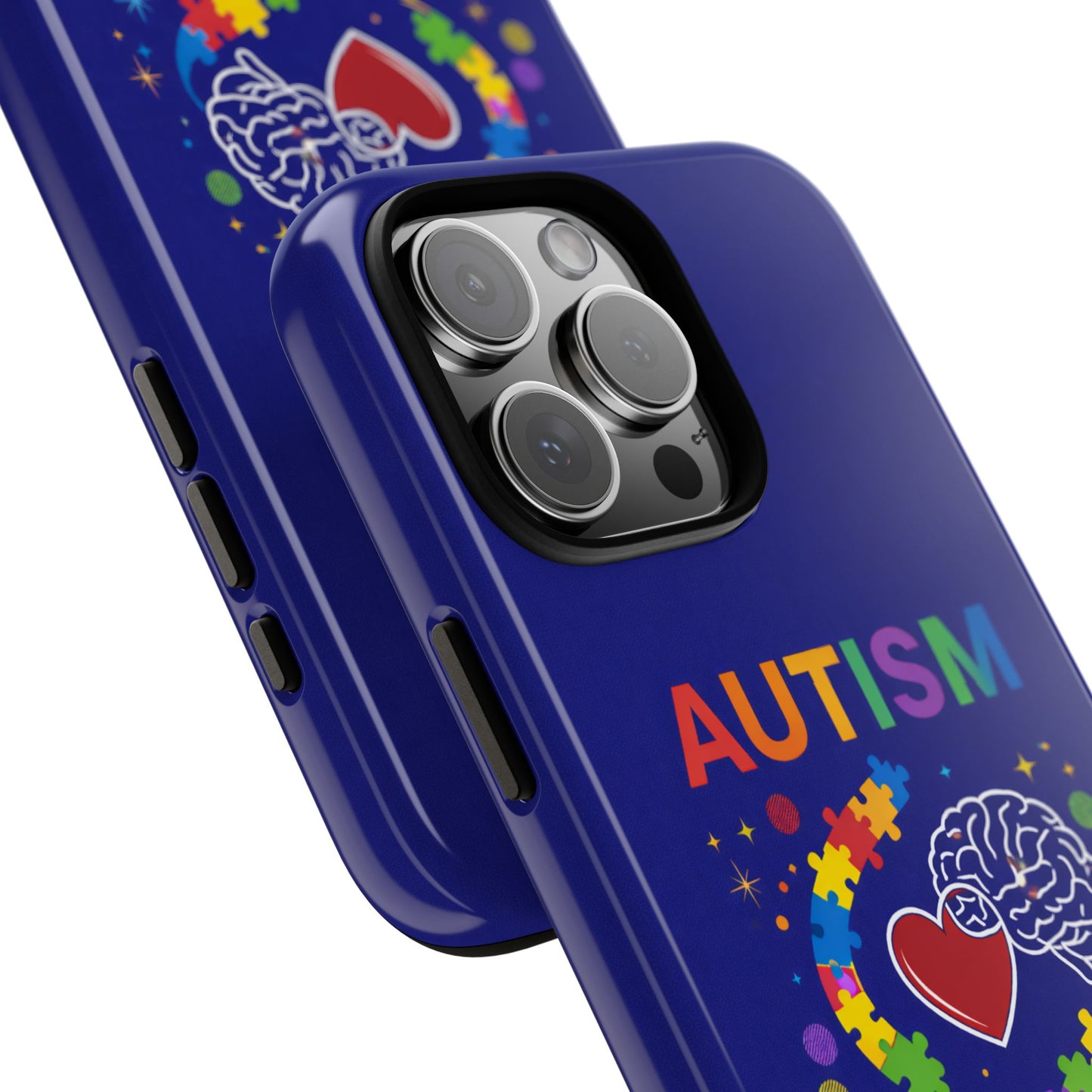 Autism Awareness Tough Case – "Love Connects All Pieces" Phone Case for Iphone, Samsung Galaxy and Pixel