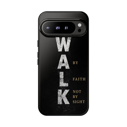 Walk by Faith Not by Sight Christian Phone Case Bible Verse Faith Cover