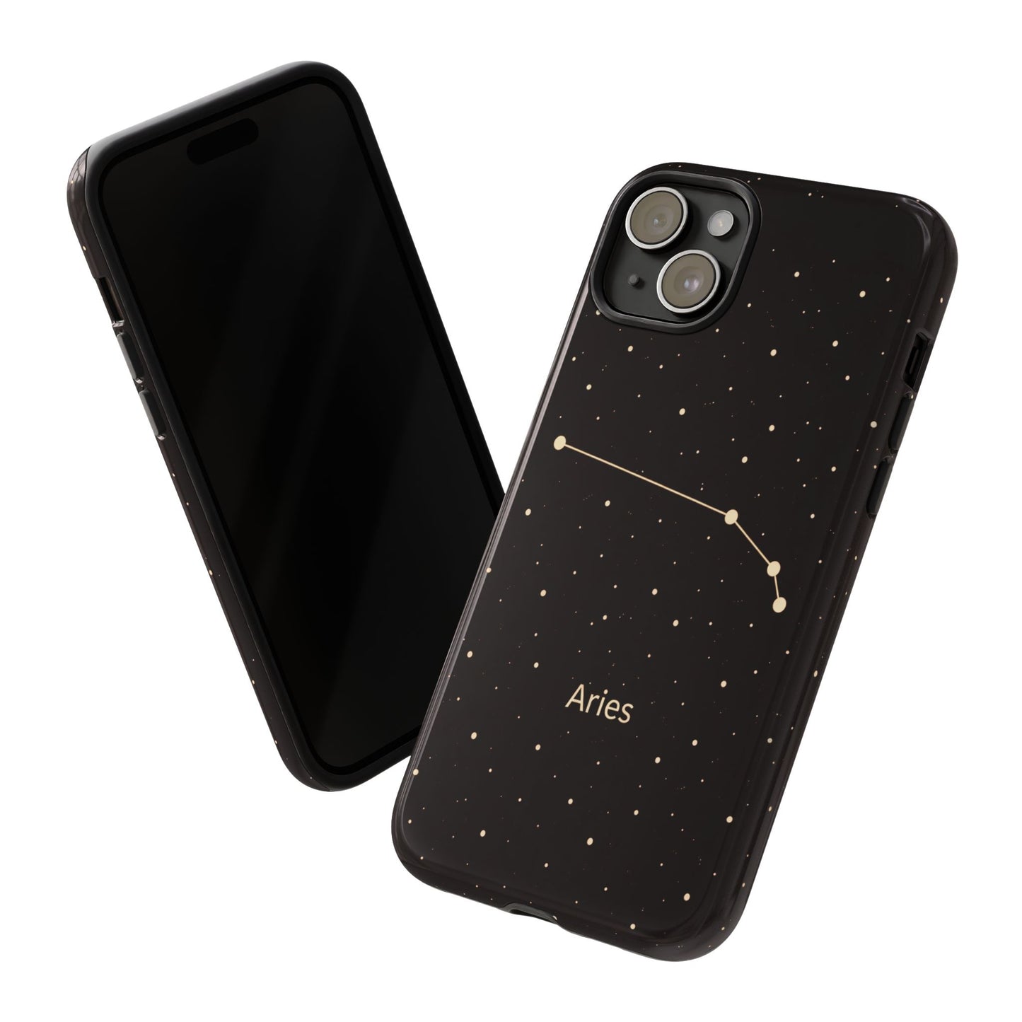 Aries Zodiac Constellation Phone Case – Luxe Gold Celestial Cover