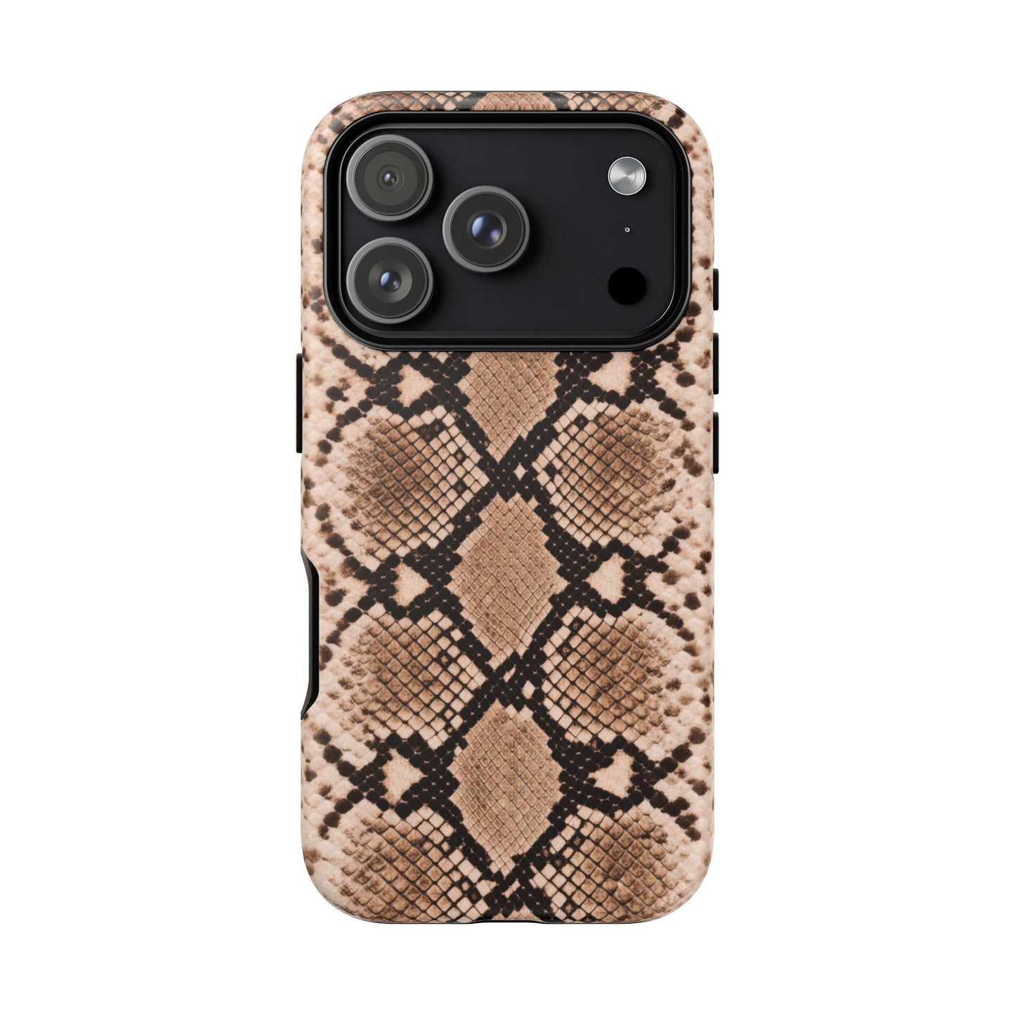 Snake Print Phone Case – Brown Python Pattern Slim Protective Cover for Iphone, Samsung Galaxy and Pixel