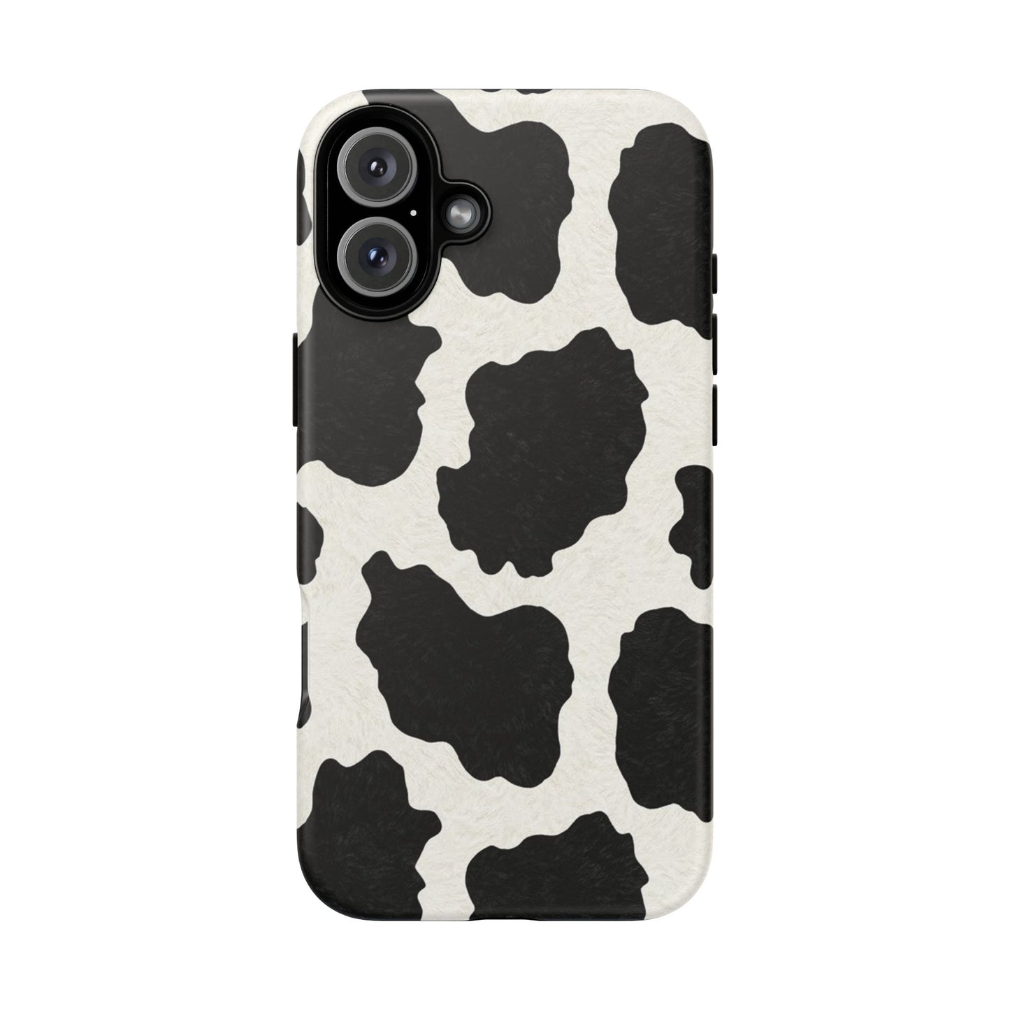 Black & White Cow Print Phone Case | Aesthetic Tough Protective Case