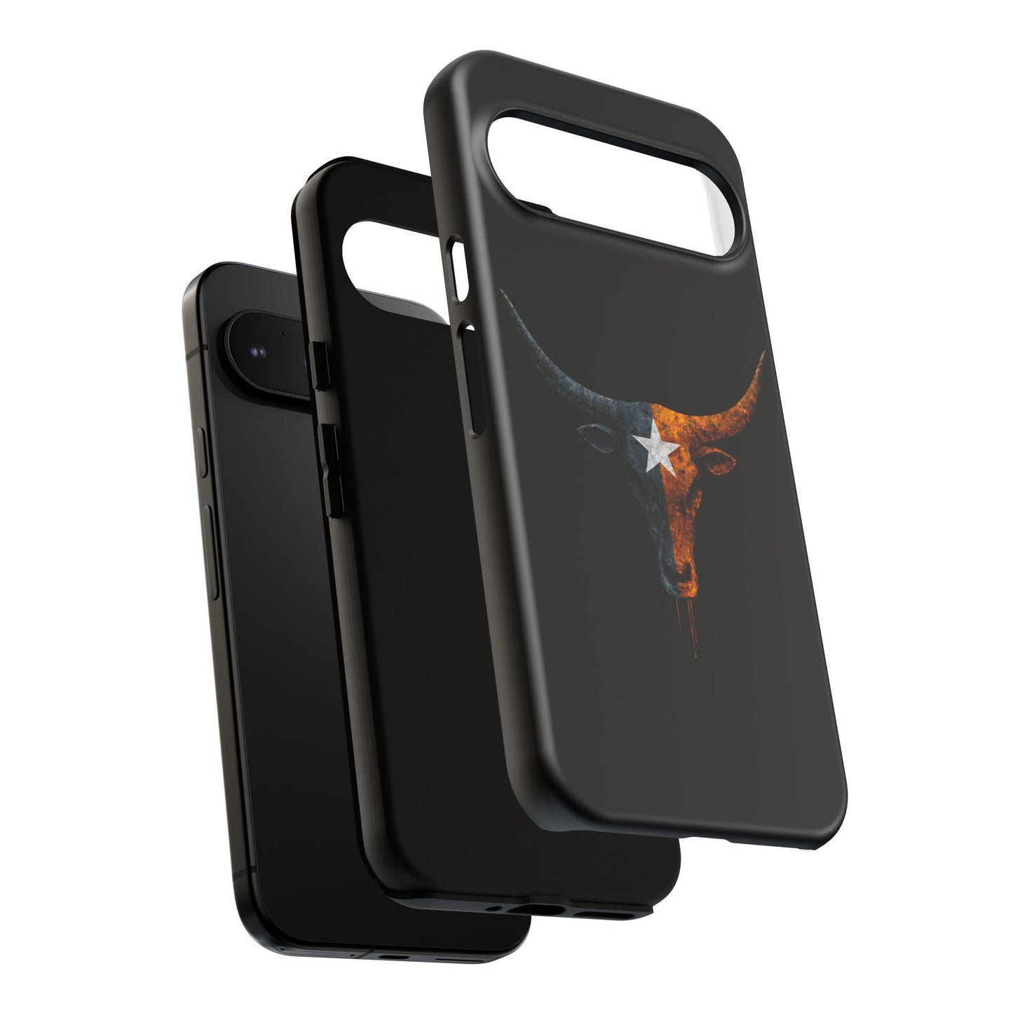Texas Longhorn Skull Phone Case Western Cowboy Bull iPhone Samsung Cover