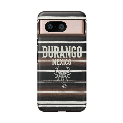 Durango Mexico Phone Case | Serape Scorpion Western Design | Mexican Heritage Tough Case for iPhone & Samsung