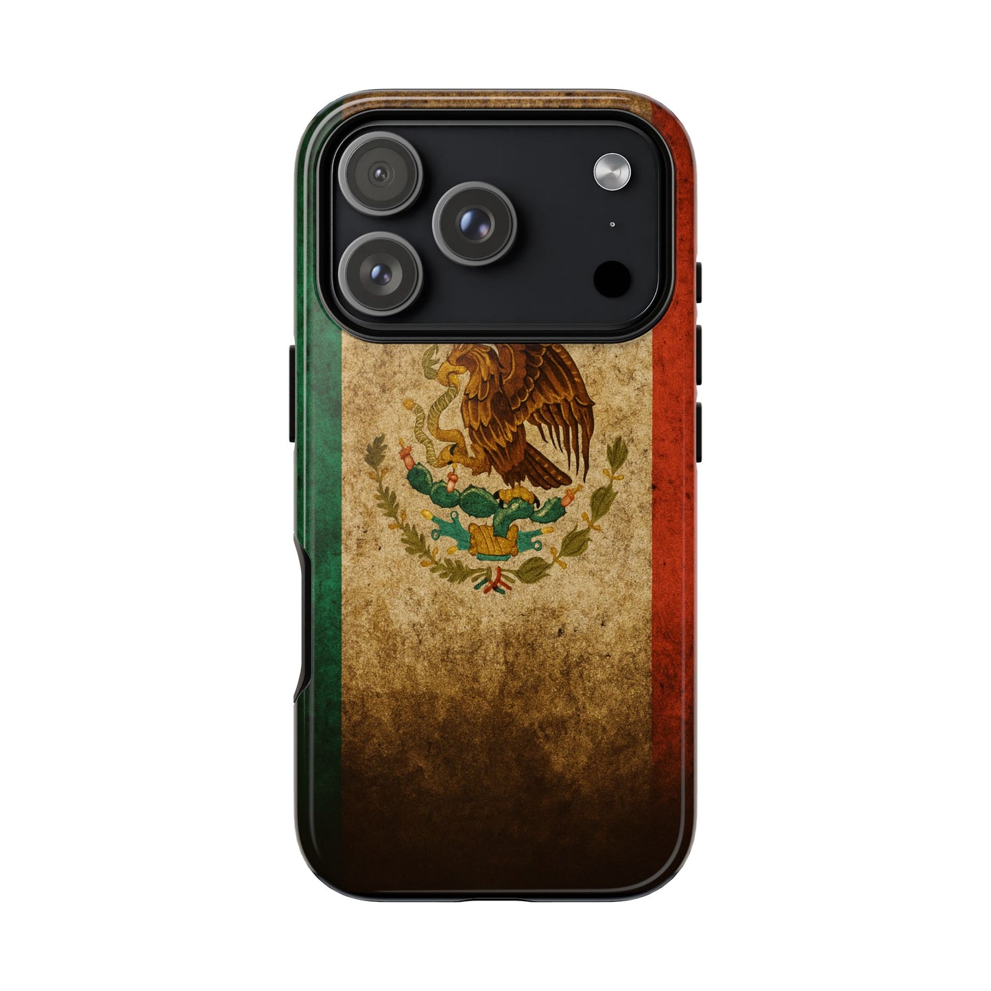 Vintage Mexico Flag Phone Case – Mexican Pride Grunge Flag Aesthetic Tough Case