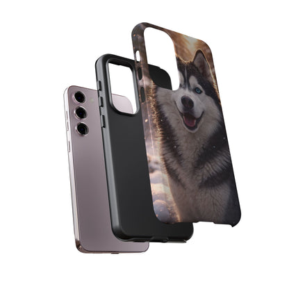 Siberian Husky Tough Phone Case | Blue Eyes Dog Cover Protective iPhone Case