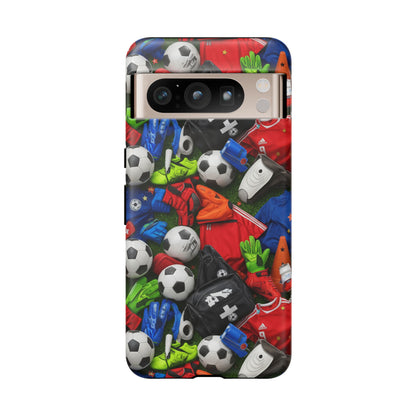 Soccer Ball Pattern Phone Case – Sports Fan Tough Protective Game Day Case
