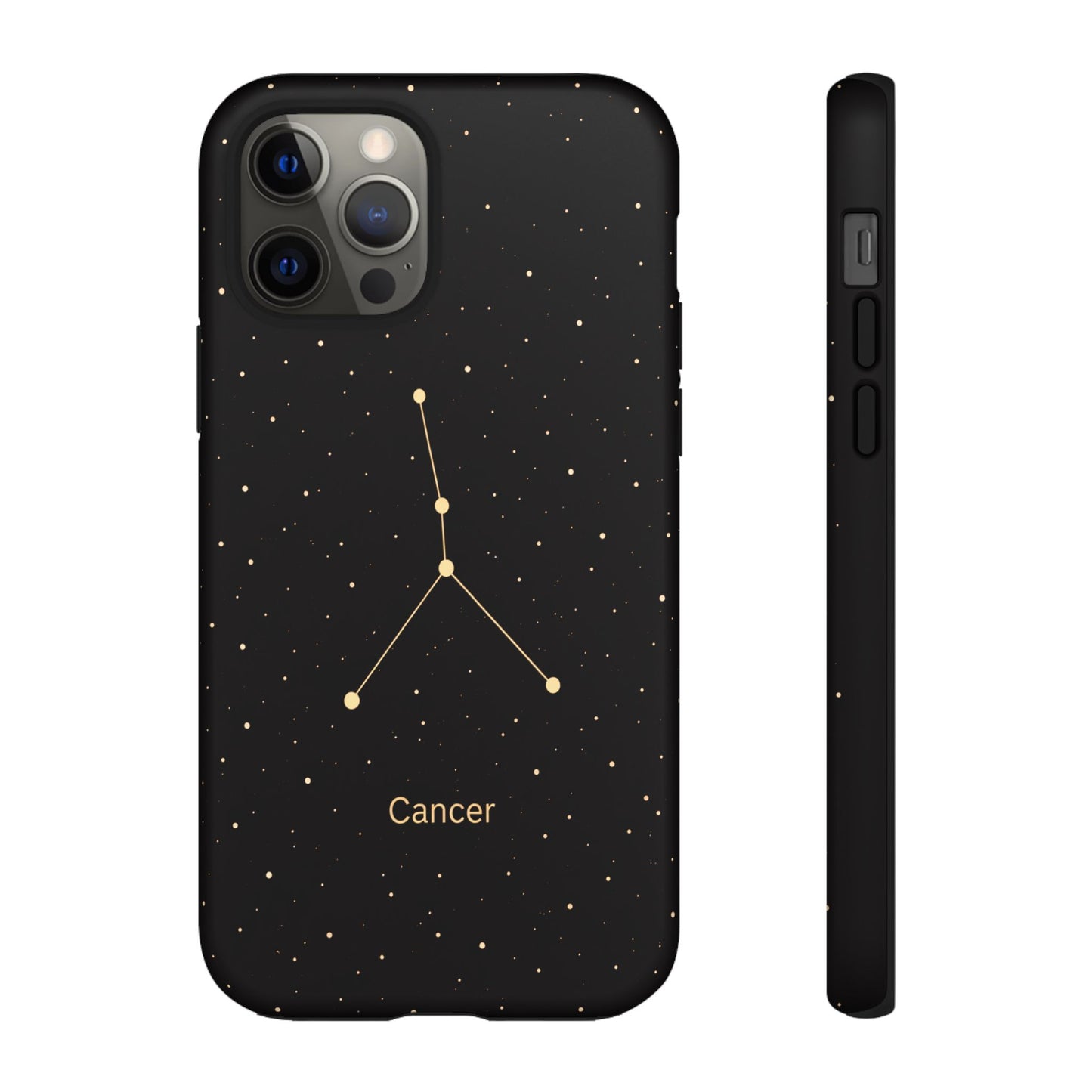 Cancer Zodiac Constellation Phone Case – Luxe Gold Celestial Cover