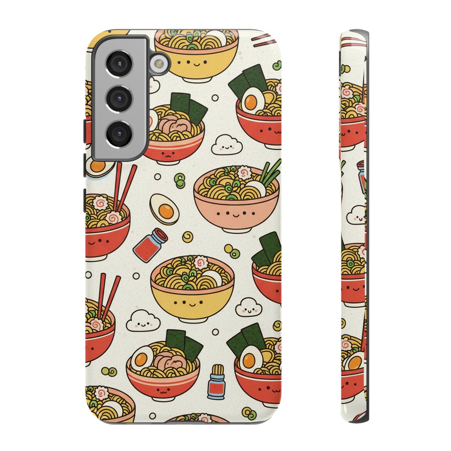 Kawaii Ramen Phone Case – Cute Japanese Food Pattern | Noodle Bowl Aesthetic Case