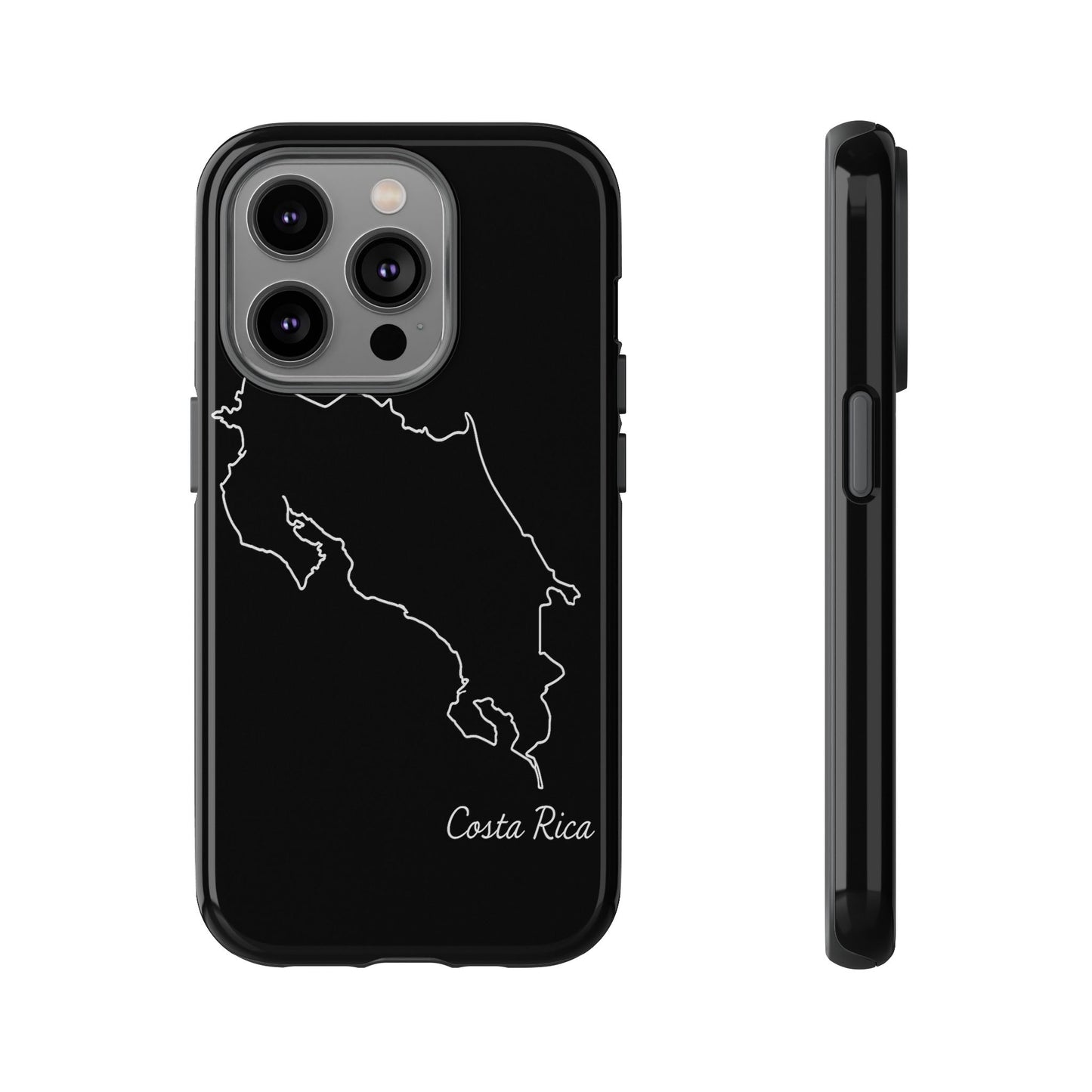 Costa Rica Outline Phone Case – Minimal Country Map Tough Case (iPhone, Samsung, Pixel)