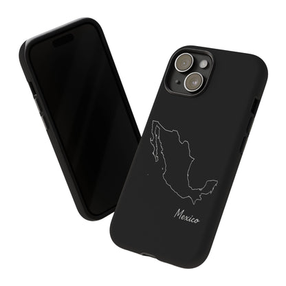 Mexico Outline Phone Case – Minimal Country Map Tough Case (iPhone, Samsung, Pixel)