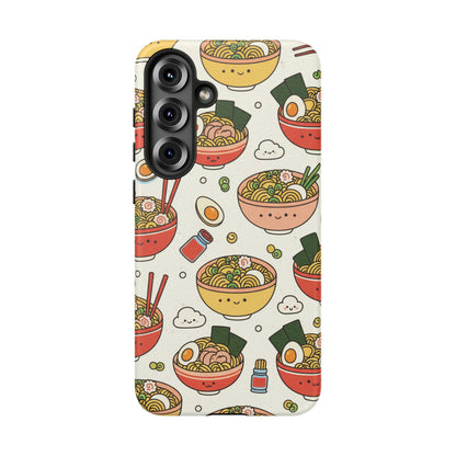 Kawaii Ramen Phone Case – Cute Japanese Food Pattern | Noodle Bowl Aesthetic Case
