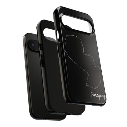 Paraguay Outline Phone Case – Minimal Country Map Tough Case (iPhone, Samsung, Pixel)