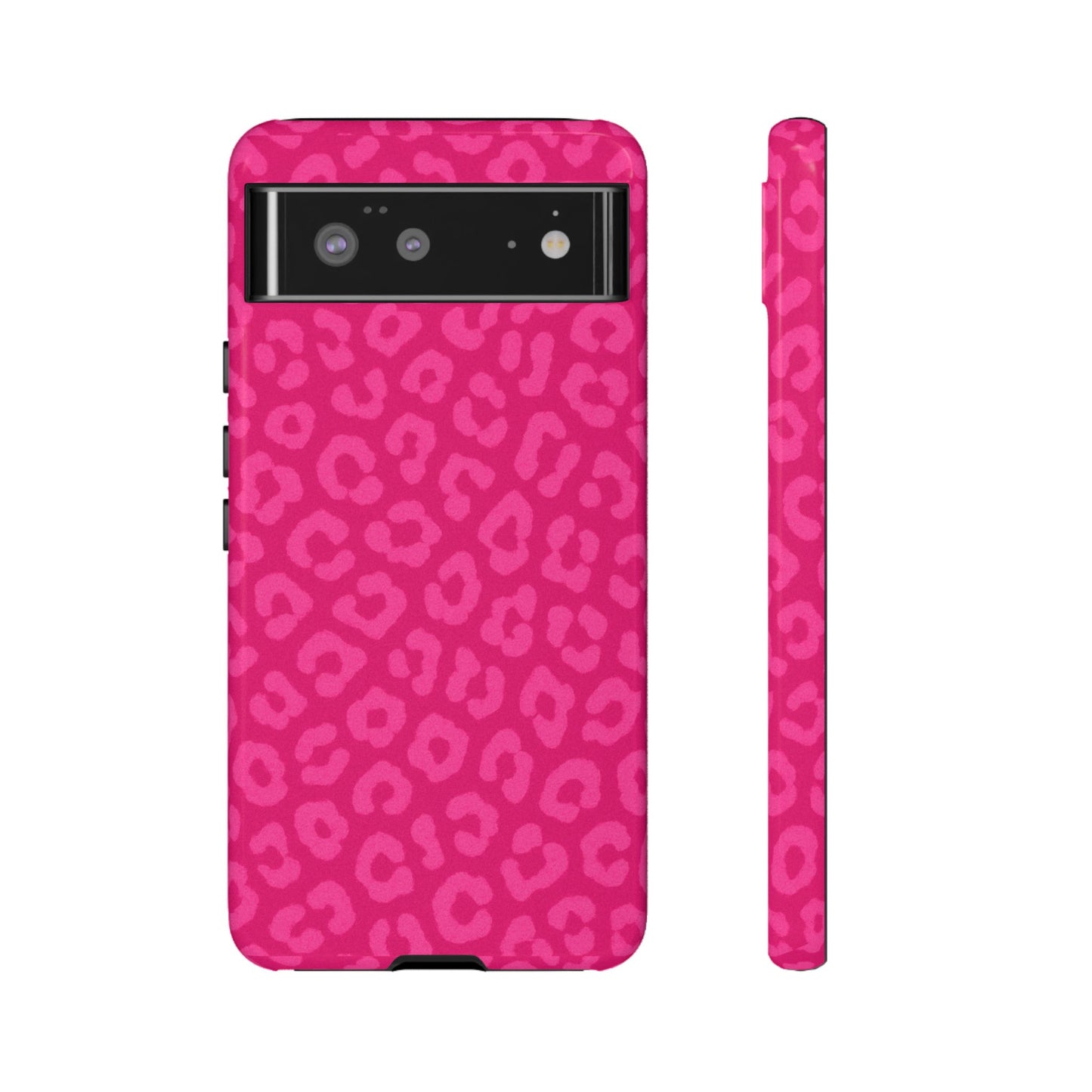Hot Pink Leopard Print Phone Case – Bold Coquette Leopard Tough Case