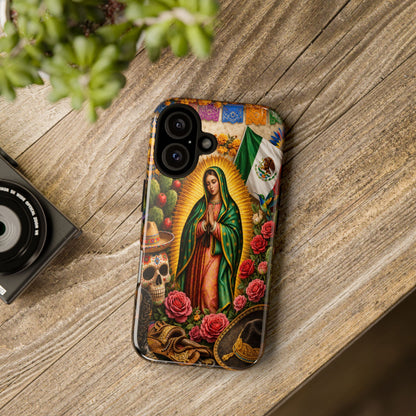 Virgen de Guadalupe Phone Case Mexican Floral iPhone Samsung Pixel Case