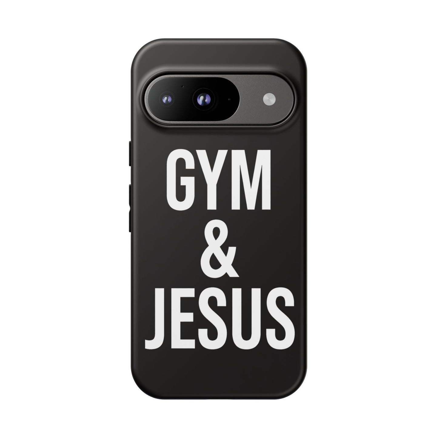 Gym & Jesus Phone Case Christian Faith Workout Gym Motivation Case