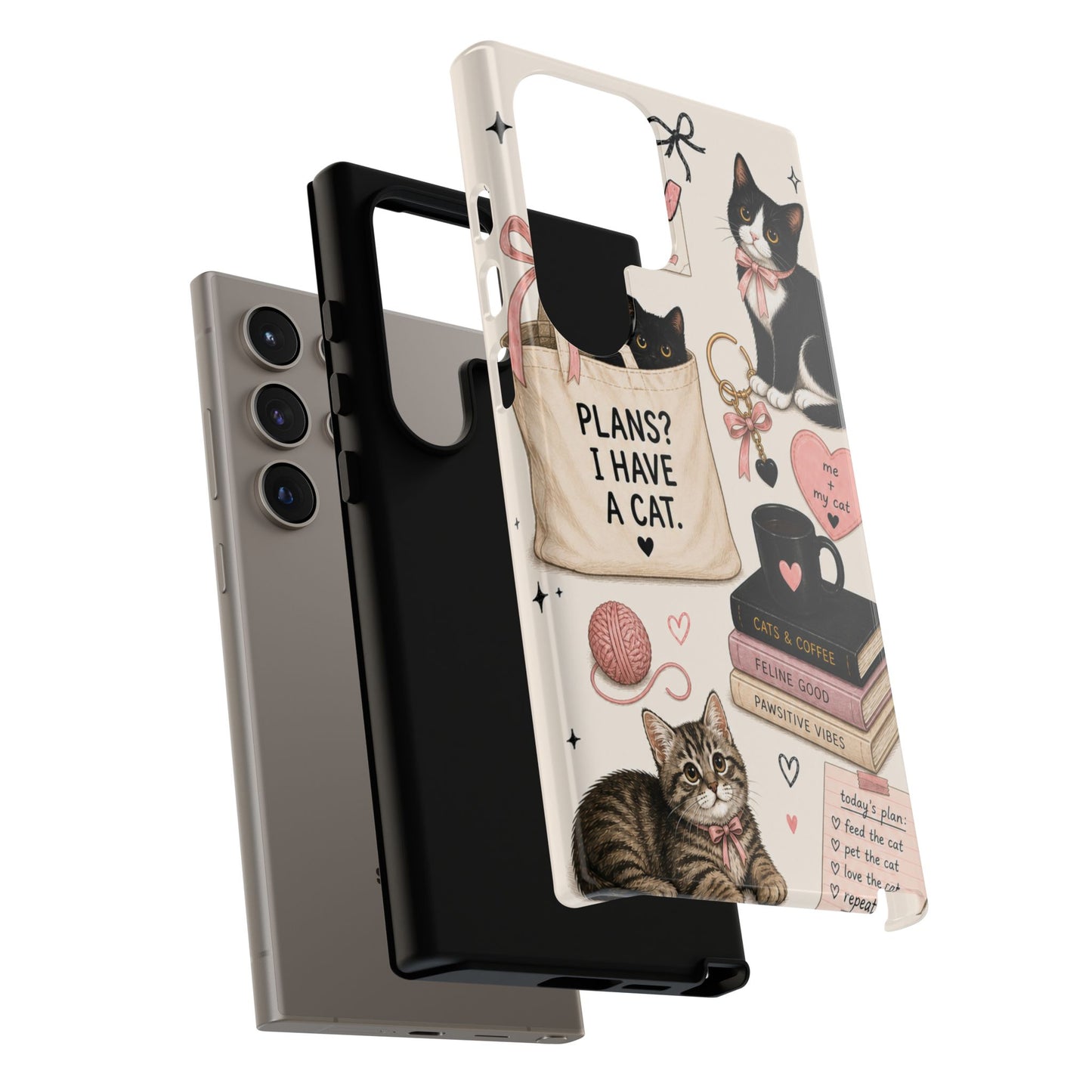 Cat Lover Phone Case | Plans? I Have A Cat Cute Aesthetic Cover
