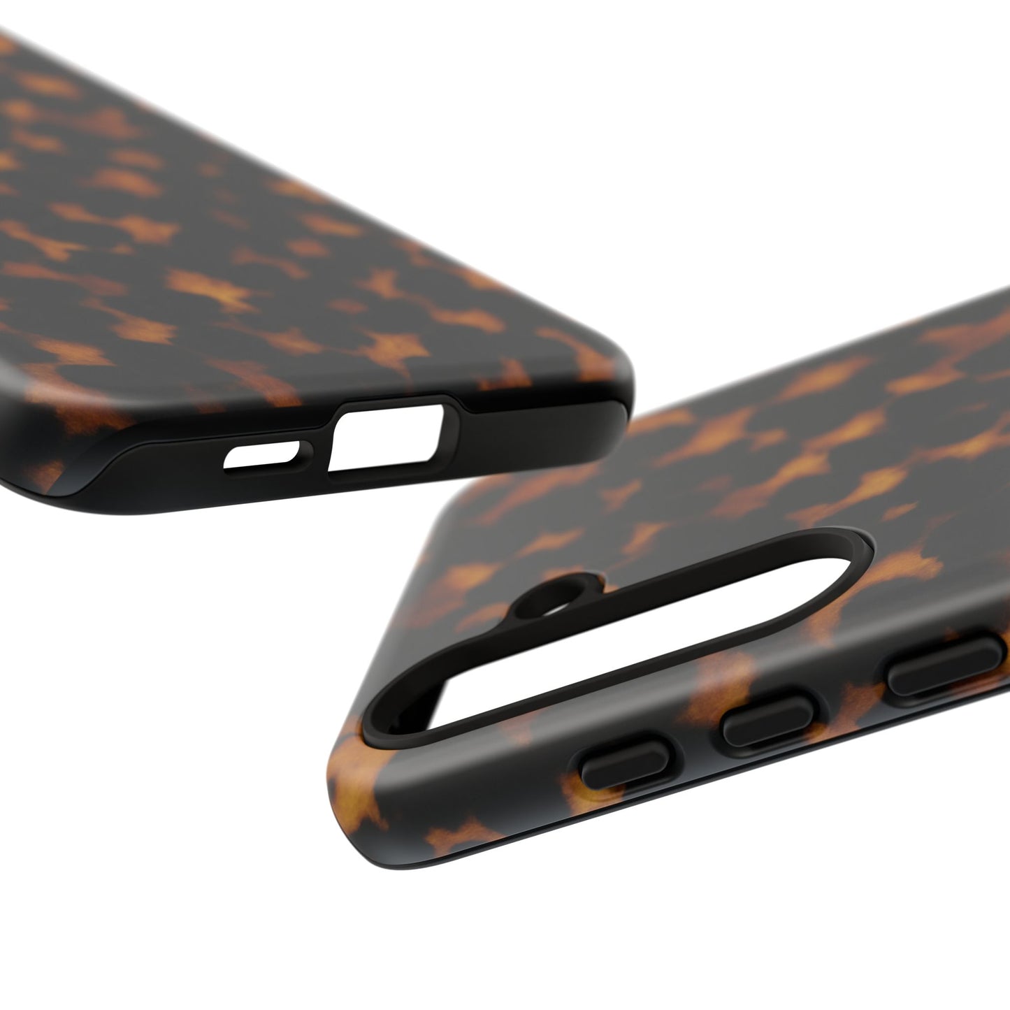 Tortoiseshell Pattern Tough Phone Case | Classic Leopard-Style Protective Cover