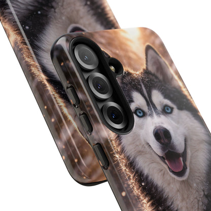 Siberian Husky Tough Phone Case | Blue Eyes Dog Cover Protective iPhone Case