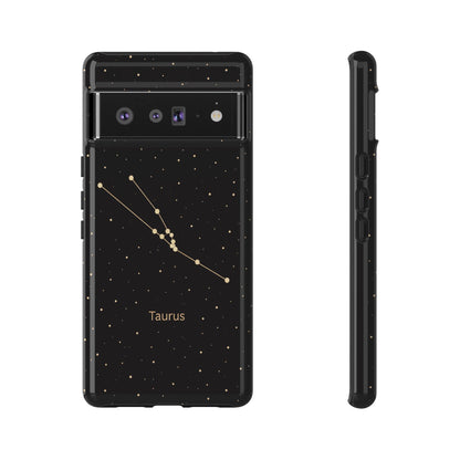 Taurus Zodiac Constellation Phone Case – Luxe Gold Celestial Cover