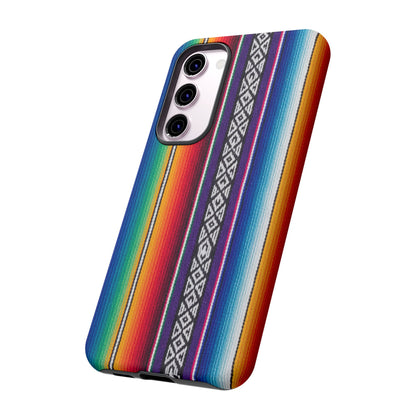 Serape Stripe Phone Case – Colorful Mexican Blanket Pattern Tough Case